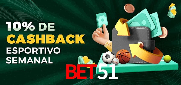 10% de bônus de cashback na bet51